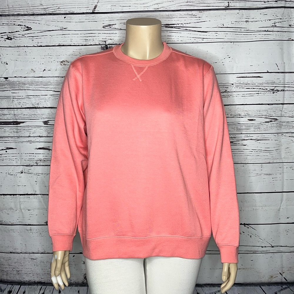 Starting Point NWT Size XL Pink Ultra Soft Fleece Lined Sweatshirt Top